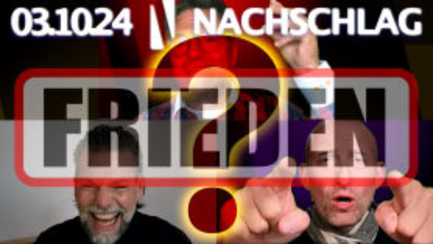 ⁣Nachschlag (52): Der Abgrund / Pulverfass Nahost / Frieden stärken