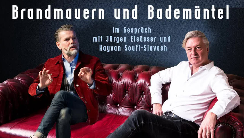 Jürgen Elsässer und Kayvan Soufi-Siavash im Home Office